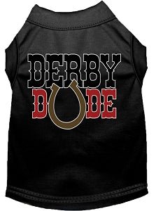 Derby Dude Screen Print Dog Shirt in Many Colors - Posh Puppy Boutique