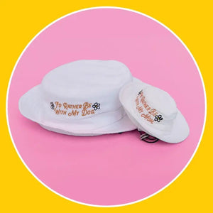 Dog 'Rather Be with My Mom' Bucket Hat with Matching Human Hat - Posh Puppy Boutique