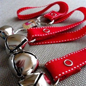 Doggy House Training Bells in Red - Posh Puppy Boutique