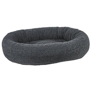 Donut Bed Grey Sheepskin Faux Fur - Posh Puppy Boutique