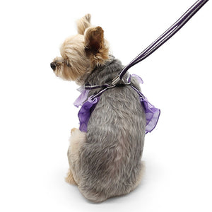 EasyGO Multi Ruffle Purple Harness - Posh Puppy Boutique