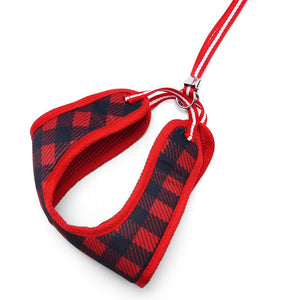 EasyGO Plaids Red Harness - Posh Puppy Boutique