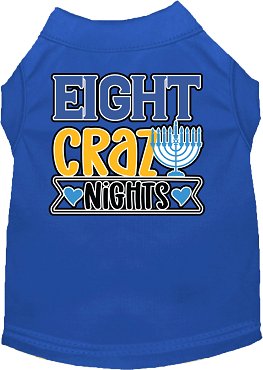 Eight Crazy Nights Screen Print Dog Shirt in Many Colors - Posh Puppy Boutique