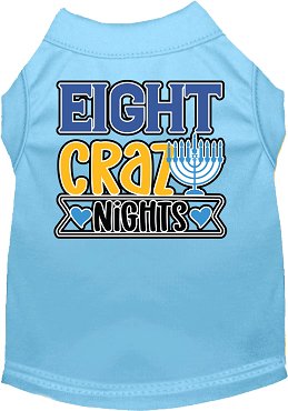 Eight Crazy Nights Screen Print Dog Shirt in Many Colors - Posh Puppy Boutique