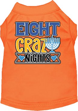 Eight Crazy Nights Screen Print Dog Shirt in Many Colors - Posh Puppy Boutique