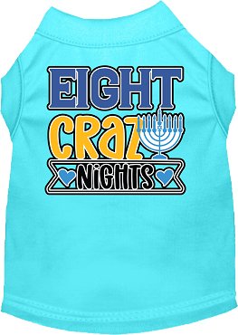 Eight Crazy Nights Screen Print Dog Shirt in Many Colors - Posh Puppy Boutique