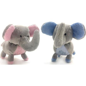 Elephant Safari Baby Pipsqueak Toy in 2 Colors - Posh Puppy Boutique