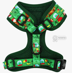 Elf Holiday Collection Adjustable Harness - Posh Puppy Boutique