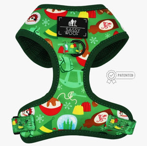 Elf Holiday Collection Adjustable Harness - Posh Puppy Boutique