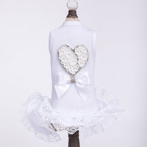 Endless Love Dog Dress in White - Posh Puppy Boutique