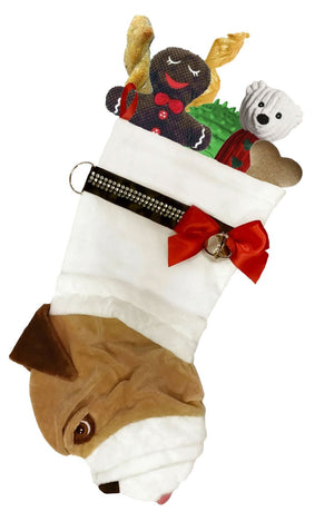 English Bulldog Decorative Dog Christmas Stocking - Posh Puppy Boutique