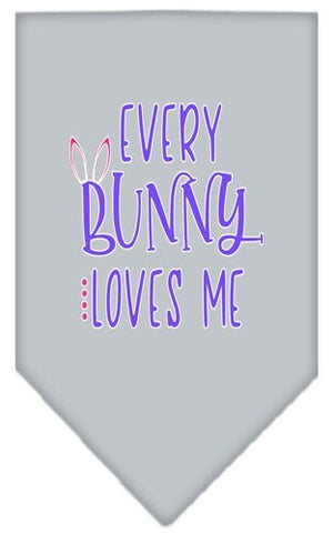 Every Bunny Loves Me Screen Print Bandana in Many Colors - Posh Puppy Boutique