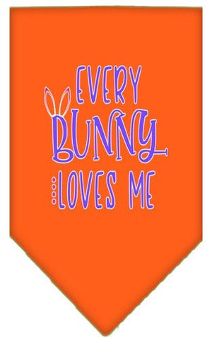 Every Bunny Loves Me Screen Print Bandana in Many Colors - Posh Puppy Boutique