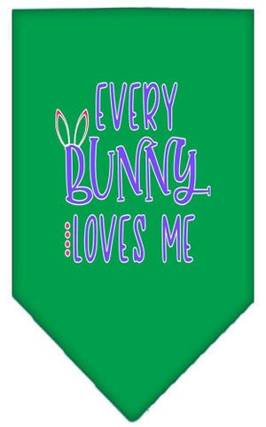 Every Bunny Loves Me Screen Print Bandana in Many Colors - Posh Puppy Boutique