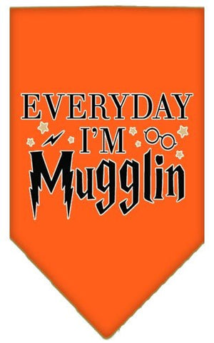 Everyday I'm Mugglin Screen Print Bandana in Many Colors - Posh Puppy Boutique