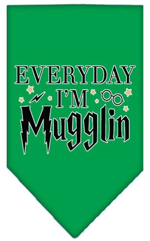 Everyday I'm Mugglin Screen Print Bandana in Many Colors - Posh Puppy Boutique