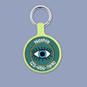 Evil Eye Protection Id Tag - Posh Puppy Boutique