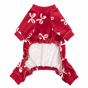 Valentine Bowknot Dog Pajamas