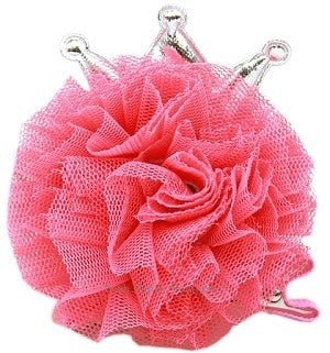 Fabulous Princess Puff Clip - on Hair Barrette - Peach - Posh Puppy Boutique