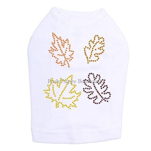 Fall Leaves 3 Rhinestone Tank - Many Colors - Posh Puppy Boutique