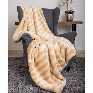 Faux Fur Dog Throw in Cream - Posh Puppy Boutique