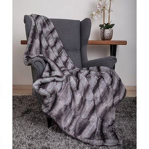 Faux Fur Dog Throw in Platinum - Posh Puppy Boutique