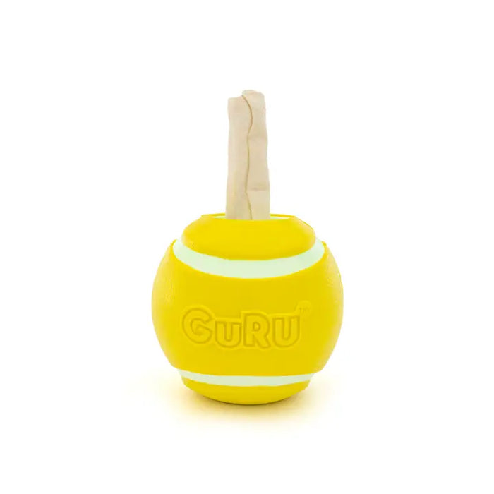 Guru Pet Tennis Treat Ball Dog Chew Toy