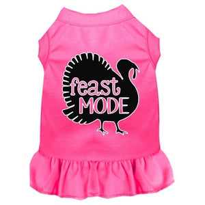 Feast Mode Screen Print Dog Dress in Many Colors - Posh Puppy Boutique