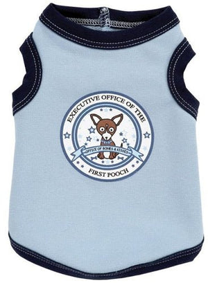 First Pooch Tank in Blue - Posh Puppy Boutique