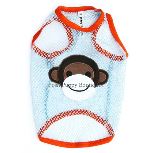 Fishnet Monkey Dress- Blue