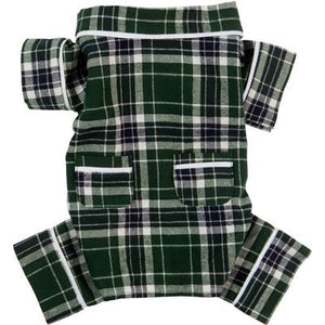 Flannel Pajamas - Green Plaid - Posh Puppy Boutique