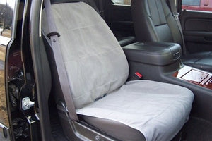 Fleece Bucket Pet Seat Cover - Slate or Sand - Posh Puppy Boutique