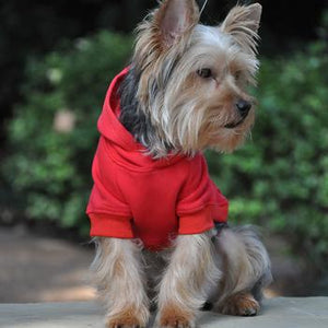 Flex - Fit Dog Hoodie - Red - Posh Puppy Boutique