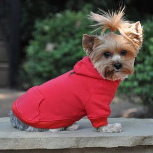 Flex - Fit Dog Hoodie - Red - Posh Puppy Boutique