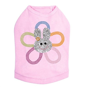 Flower Bunny Rhinestone Dog Tank - Many Colors - Posh Puppy Boutique