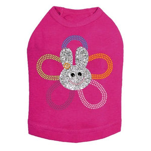 Flower Bunny Rhinestone Dog Tank - Many Colors - Posh Puppy Boutique