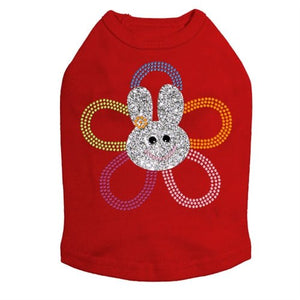 Flower Bunny Rhinestone Dog Tank - Many Colors - Posh Puppy Boutique