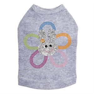 Flower Bunny Rhinestone Dog Tank - Many Colors - Posh Puppy Boutique