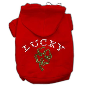 Four Leaf Clover Rhinestone Hoodie - Posh Puppy Boutique