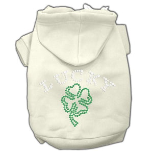 Four Leaf Clover Rhinestone Hoodie - Posh Puppy Boutique