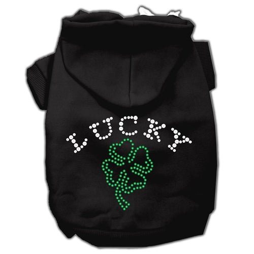 Four Leaf Clover Rhinestone Hoodie