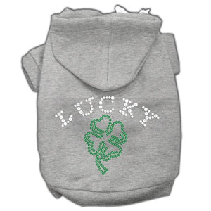 Four Leaf Clover Rhinestone Hoodie - Posh Puppy Boutique