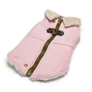 Furry Runner Coat Pink - Posh Puppy Boutique