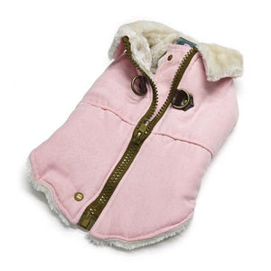 Furry Runner Coat Pink - Posh Puppy Boutique