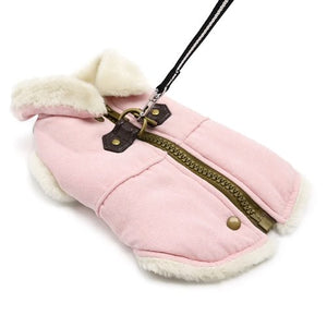 Furry Runner Coat Pink - Posh Puppy Boutique