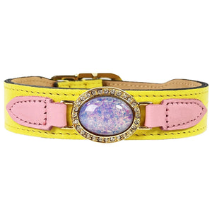 Galaxy Collar in Canary Yellow - Posh Puppy Boutique