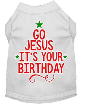Go Jesus Screen Print Dog Shirt - in Many Colors - Posh Puppy Boutique