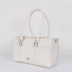 Grand Voyager Carrier in White - Posh Puppy Boutique