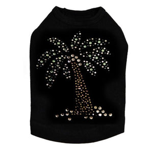 Green Coconut Tree Rhinestones Tank - Many Colors - Posh Puppy Boutique