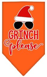 Grinch Please Screen Print Dog Bandana in Many Colors - Posh Puppy Boutique